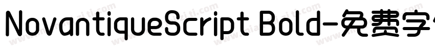 NovantiqueScript Bold字体转换